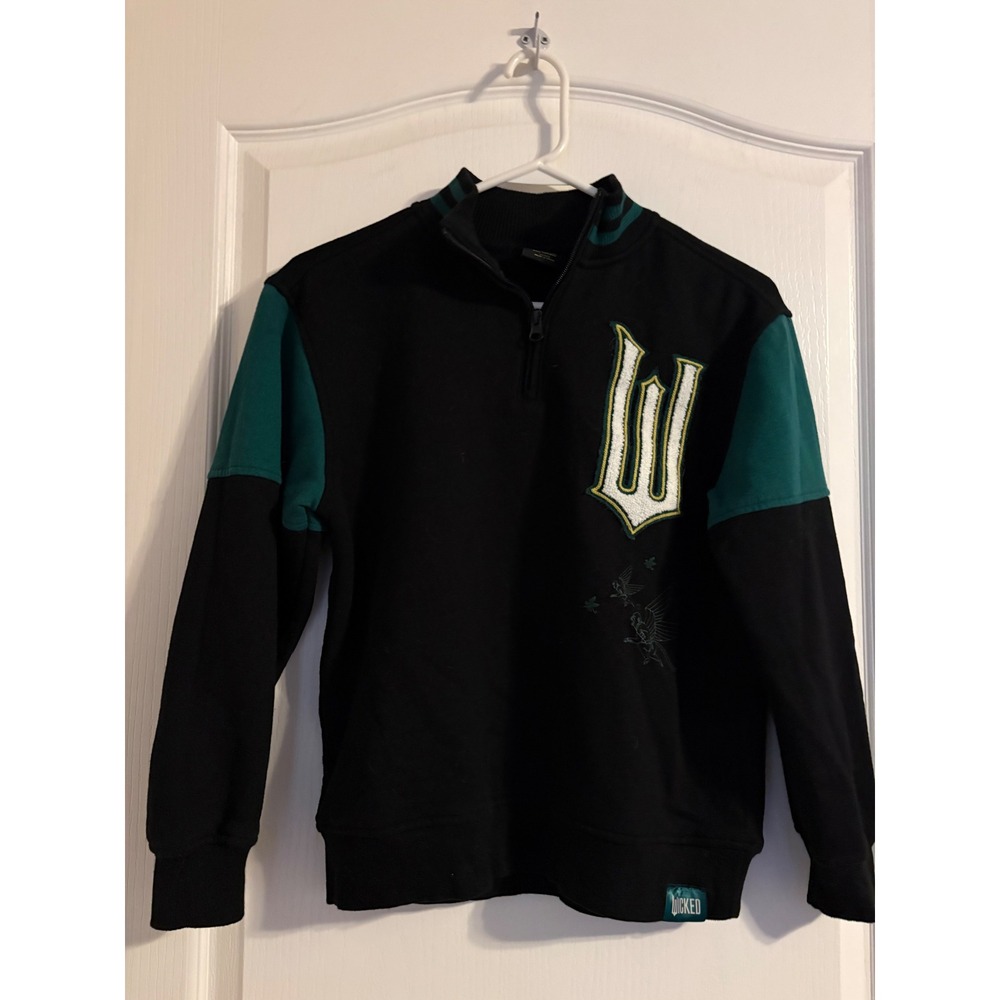 Universal Studios Wicked Sweatshirt Women LG Black Green Excellent Flying Monkey